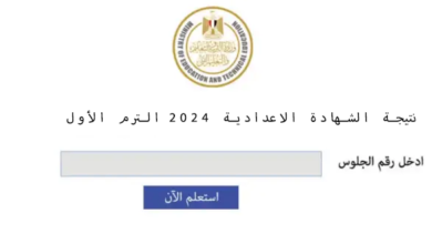 نتيجة الشهادة الاعدادية 2024 القاهرة